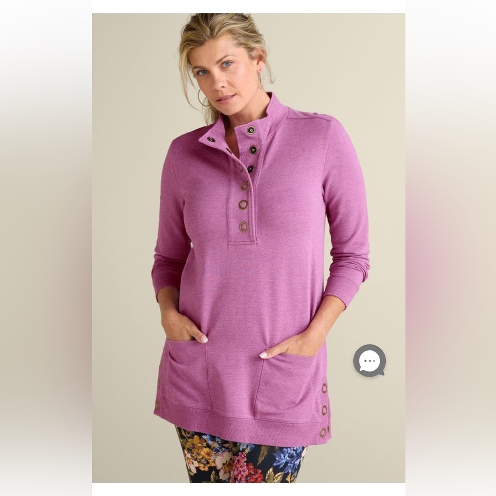 Soft Surroundings Lakshmi Pullover Tunic Cotton Modal Size 2X